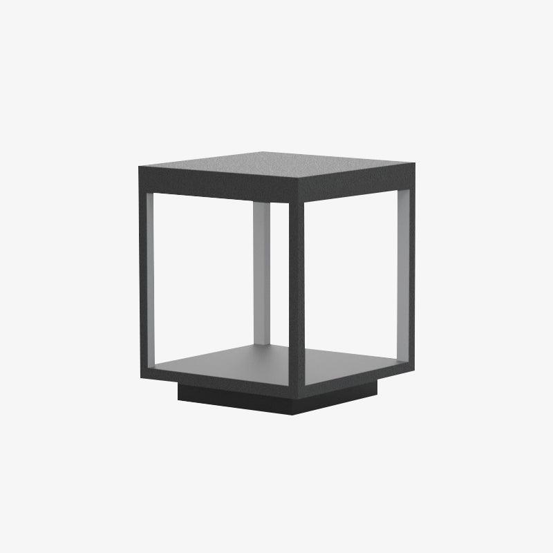 Square Frame Solar Outdoor Light | Stainless Steel | Black & White, Remote Control