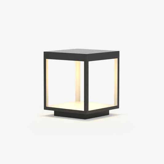 Square Outdoor Light | Stainless Steel | Black