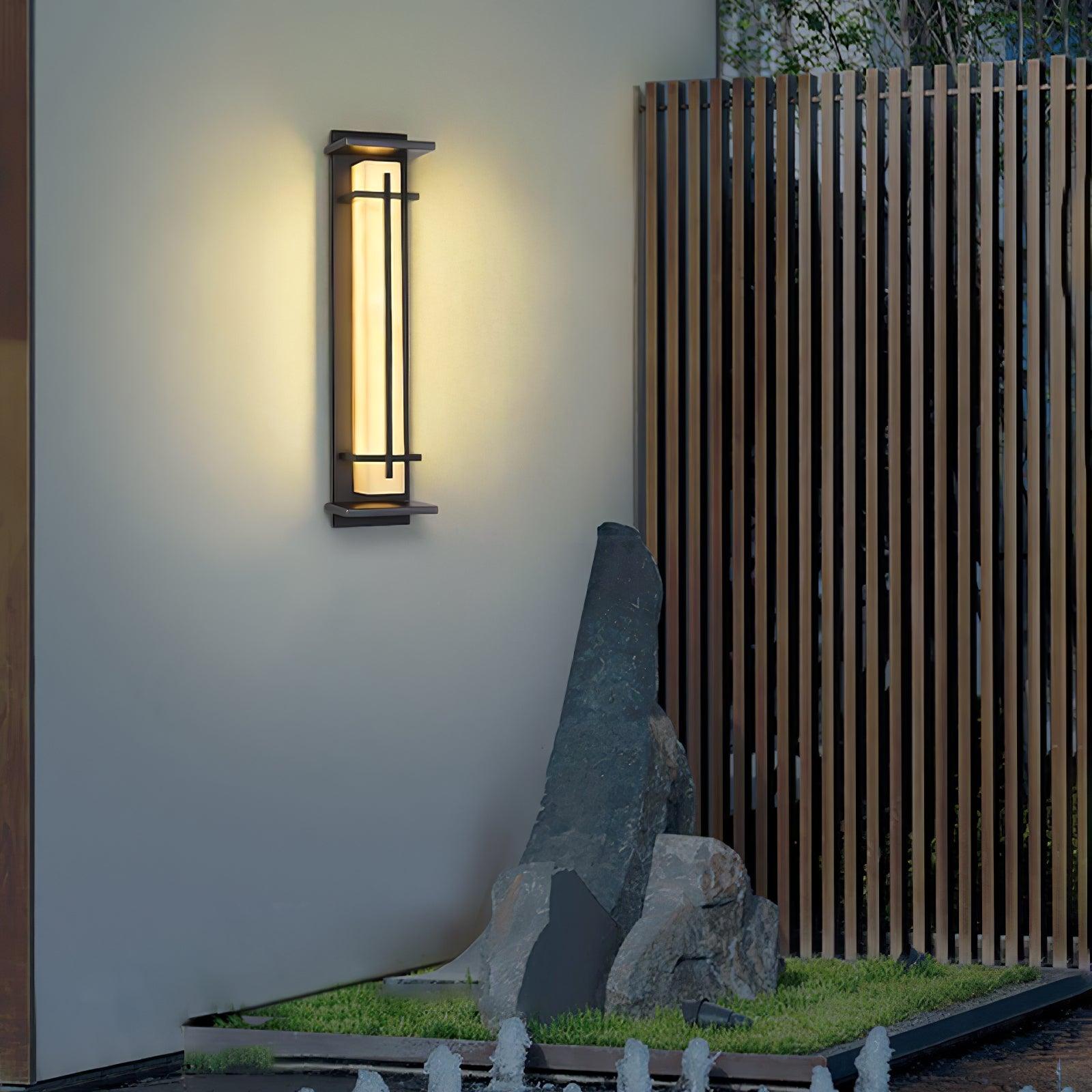 Square Outdoor Wall Light | Stainless Steel | Set of 2