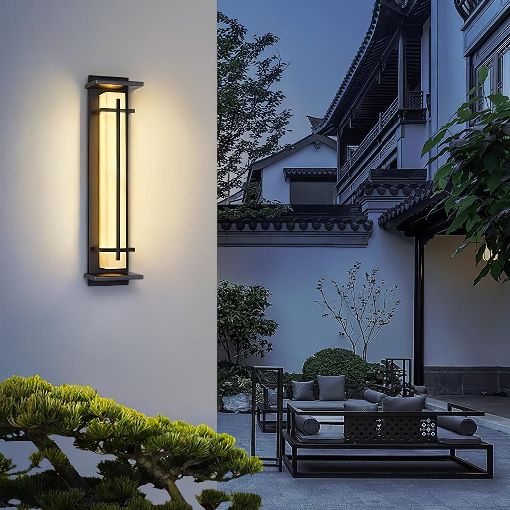 Square Outdoor Wall Light | Stainless Steel | Set of 2
