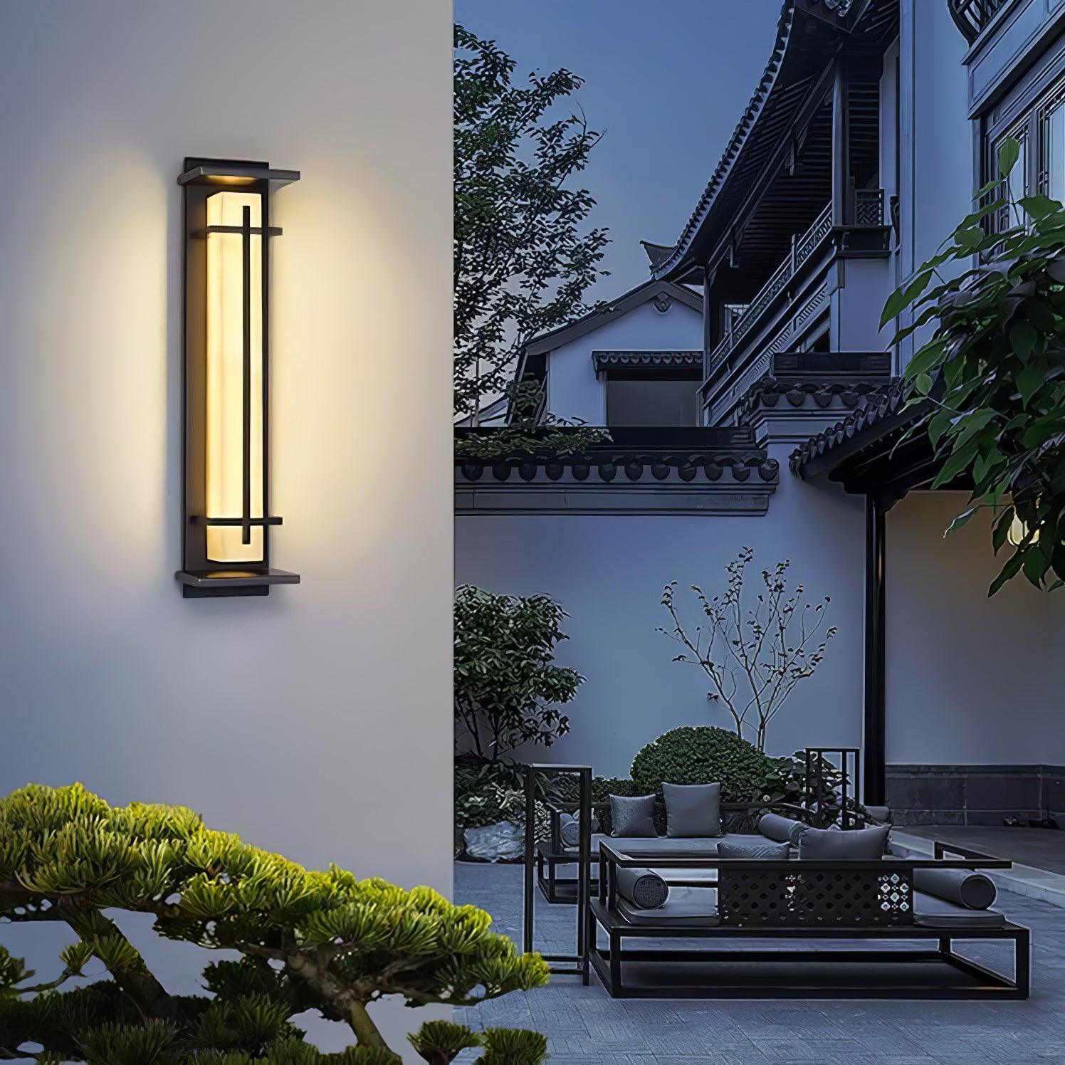 Square Outdoor Wall Light | Stainless Steel | Set of 2