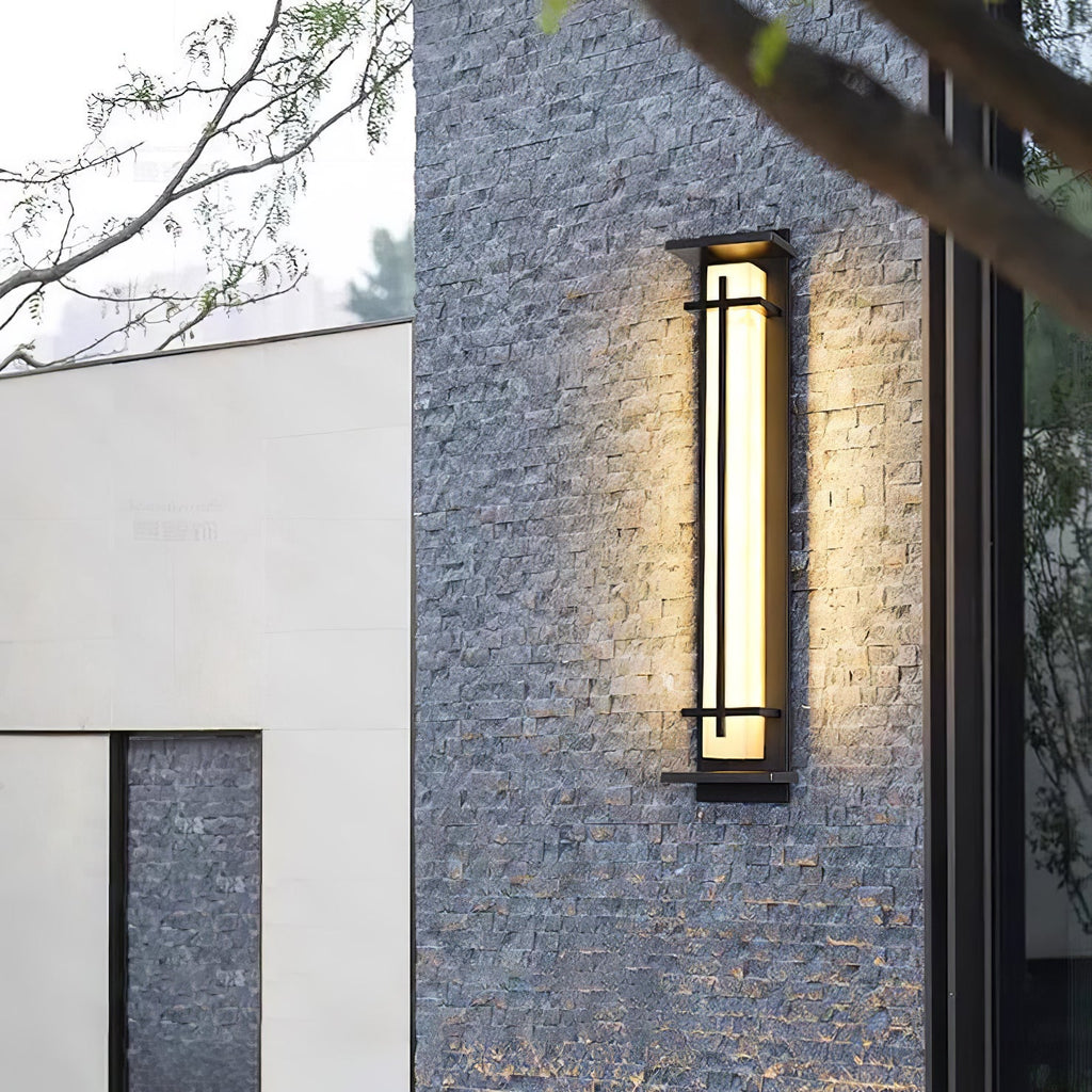 Square Outdoor Wall Light | Stainless Steel | Set of 2