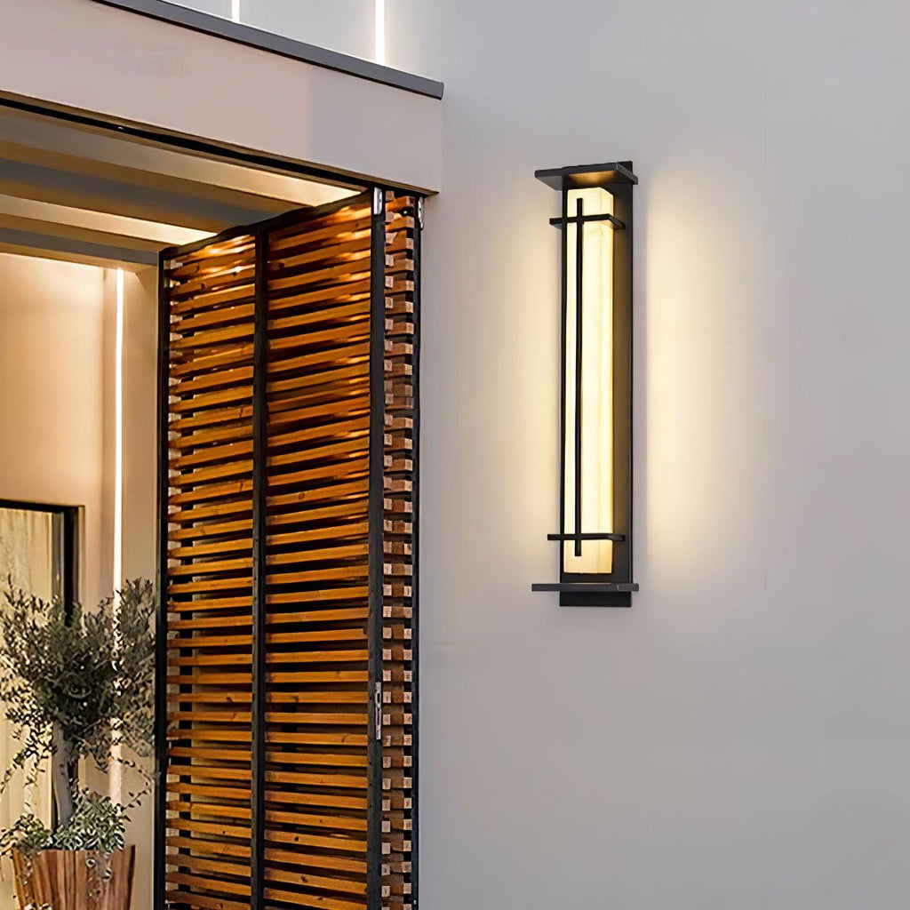 Square Outdoor Wall Light | Stainless Steel | Set of 2