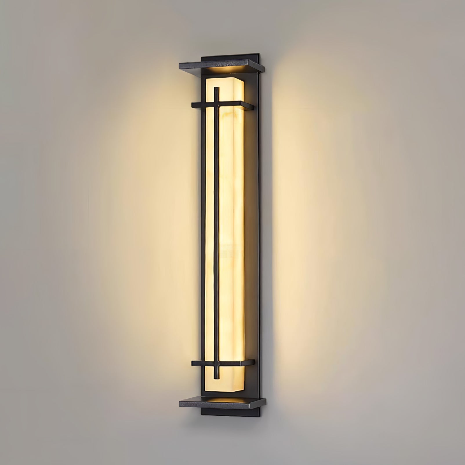Square Outdoor Wall Light | Stainless Steel | Set of 2