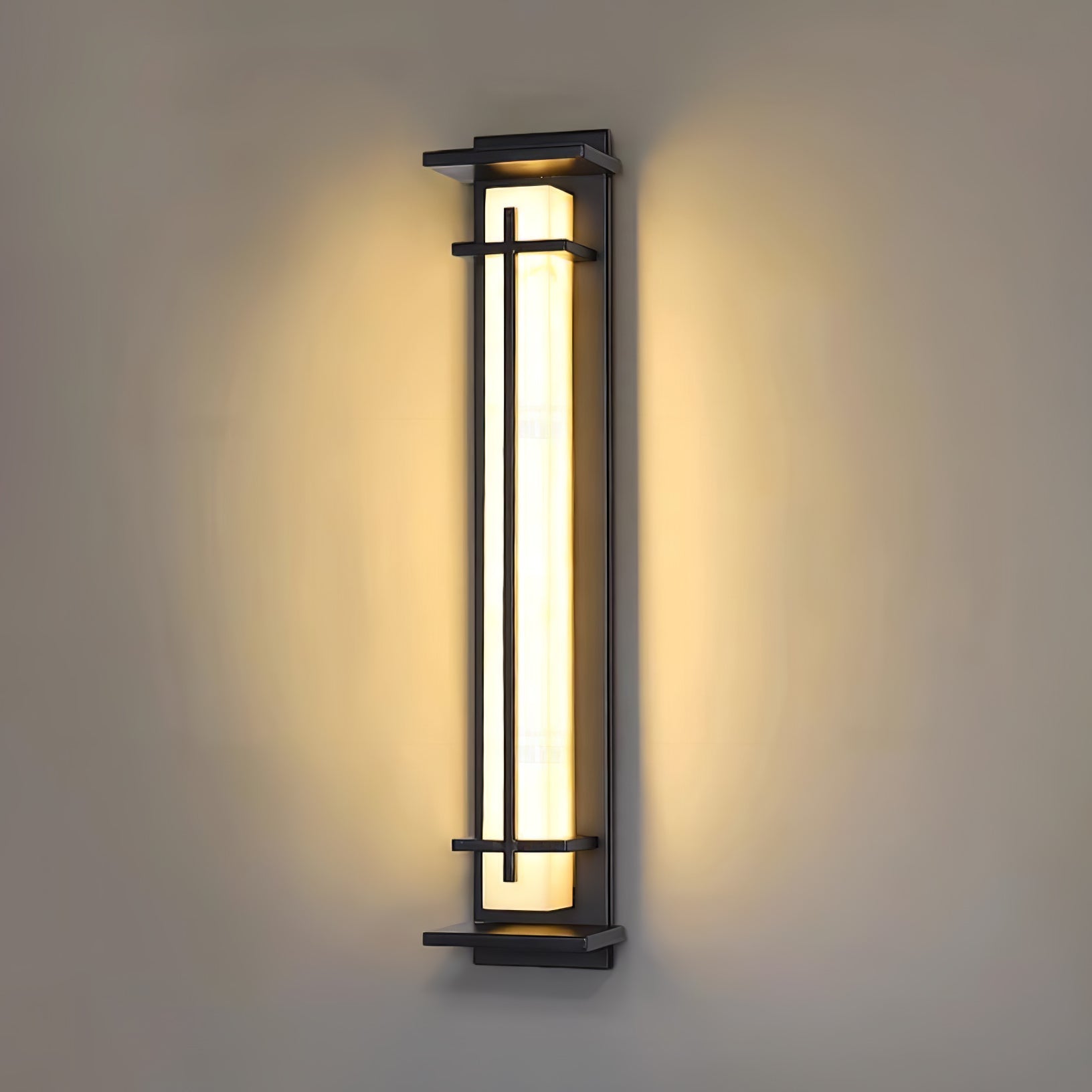 Square Outdoor Wall Light | Stainless Steel | Set of 2