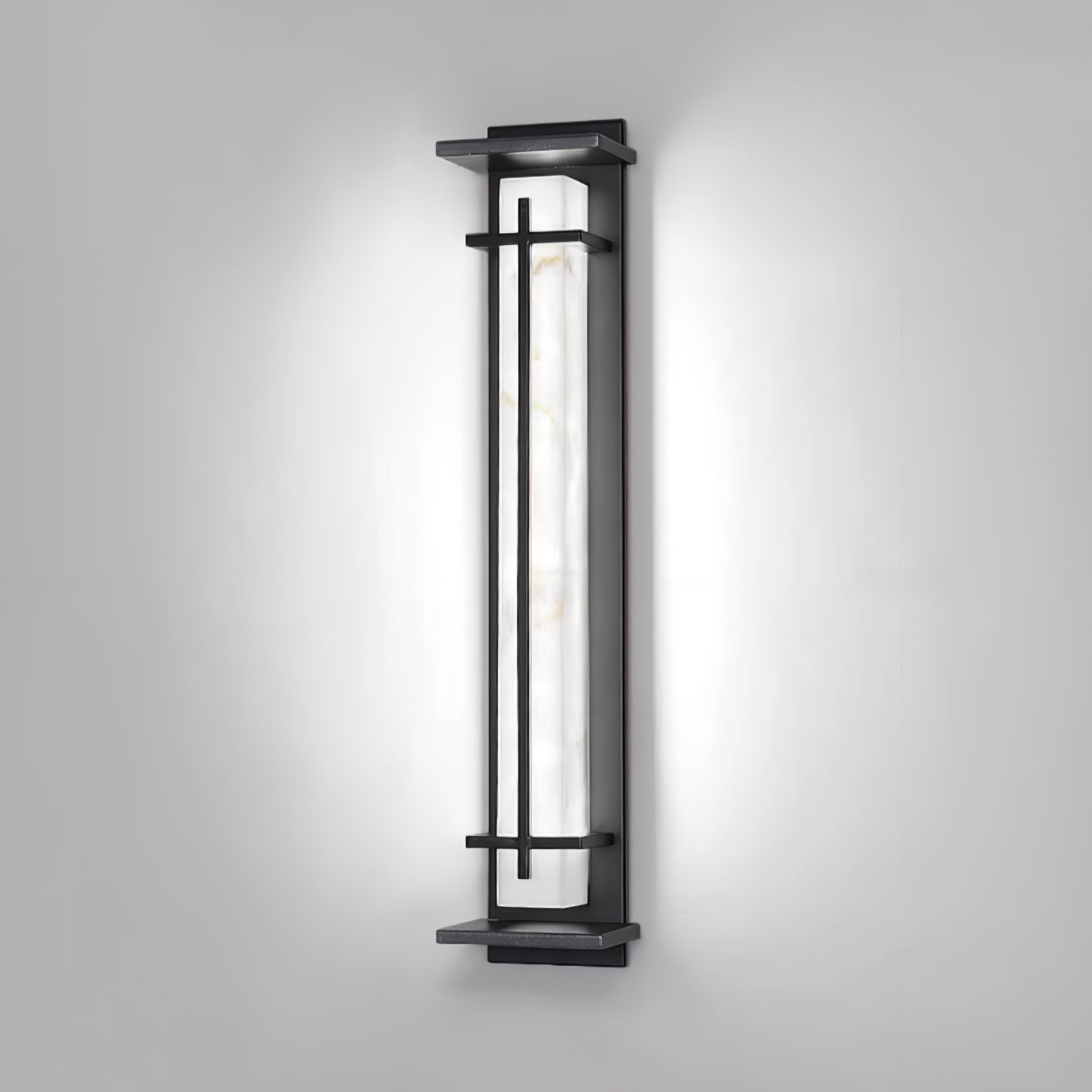 Square Outdoor Wall Light | Stainless Steel | Set of 2