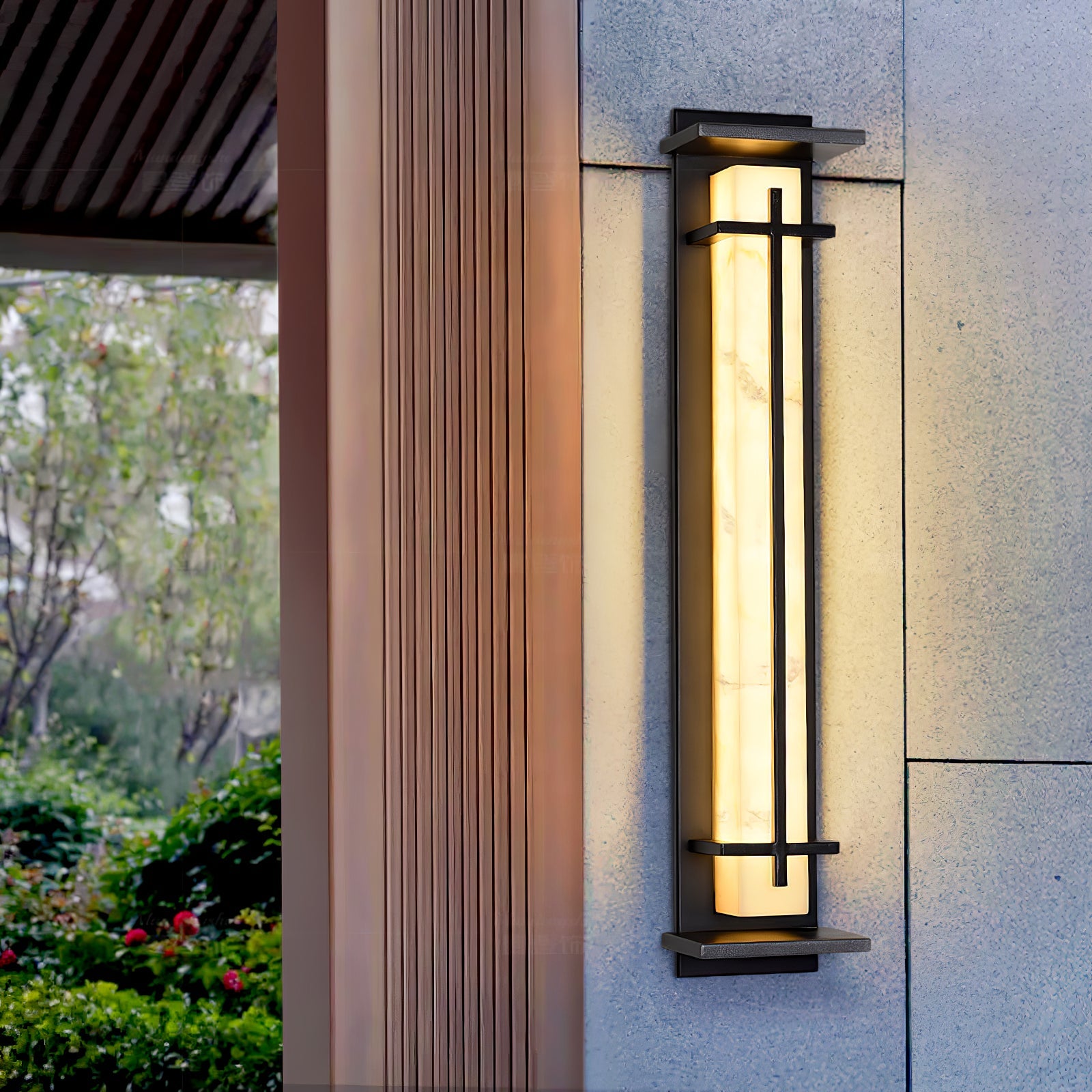 Square Outdoor Wall Light | Stainless Steel | Set of 2
