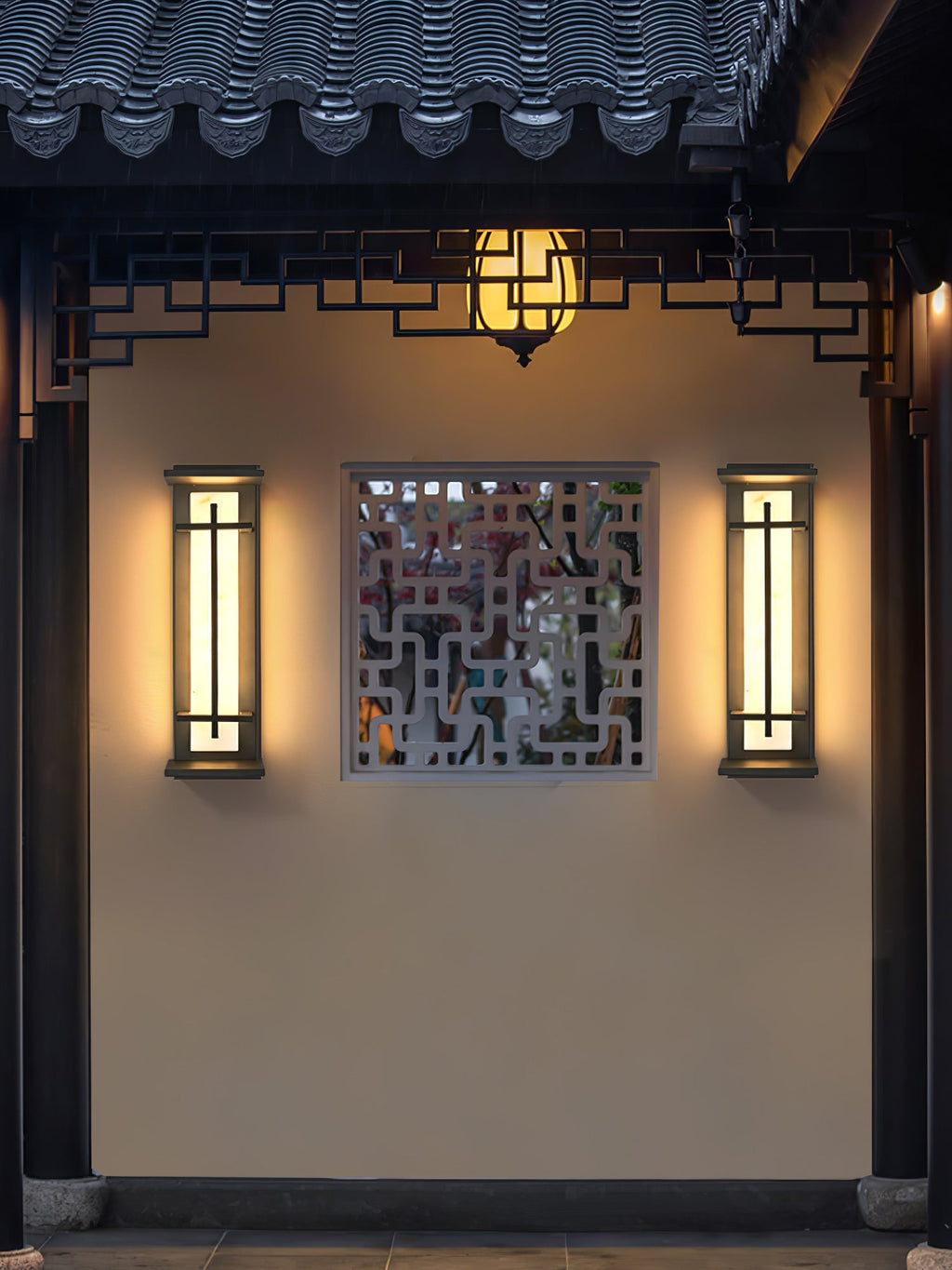 Square Outdoor Wall Light | Stainless Steel | Set of 2
