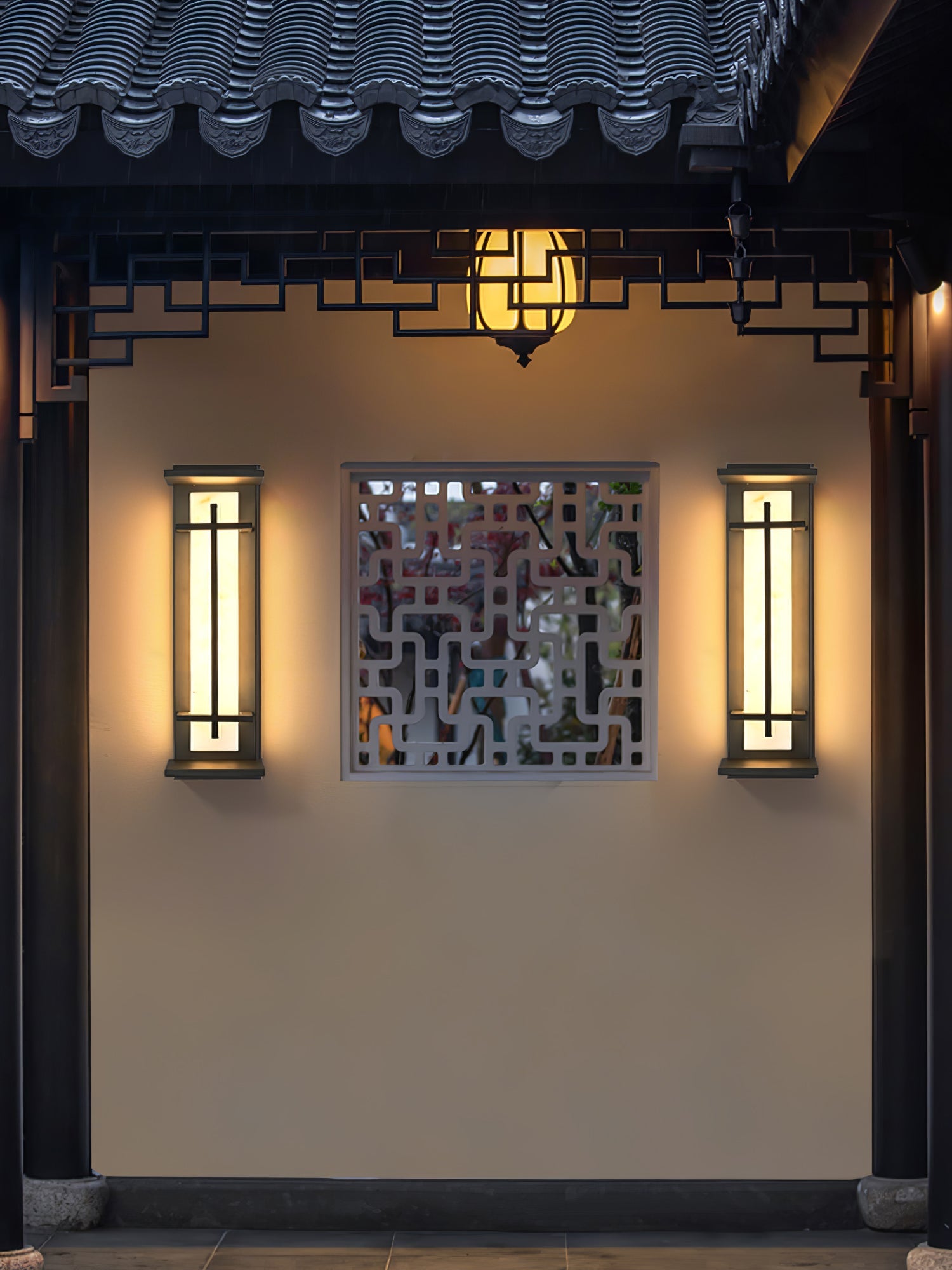 Square Outdoor Wall Light | Stainless Steel | Set of 2