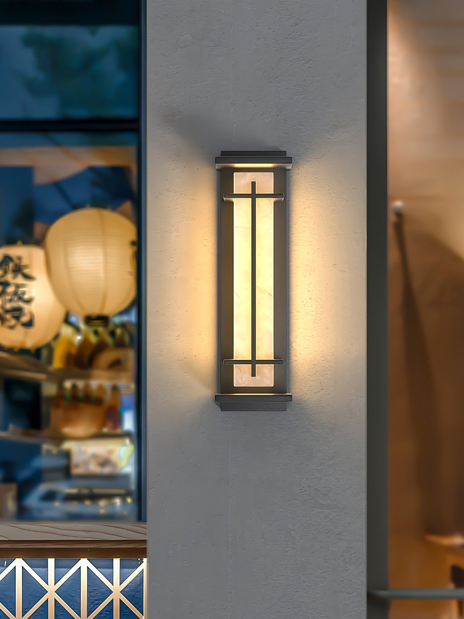 Square Outdoor Wall Light | Stainless Steel | Set of 2