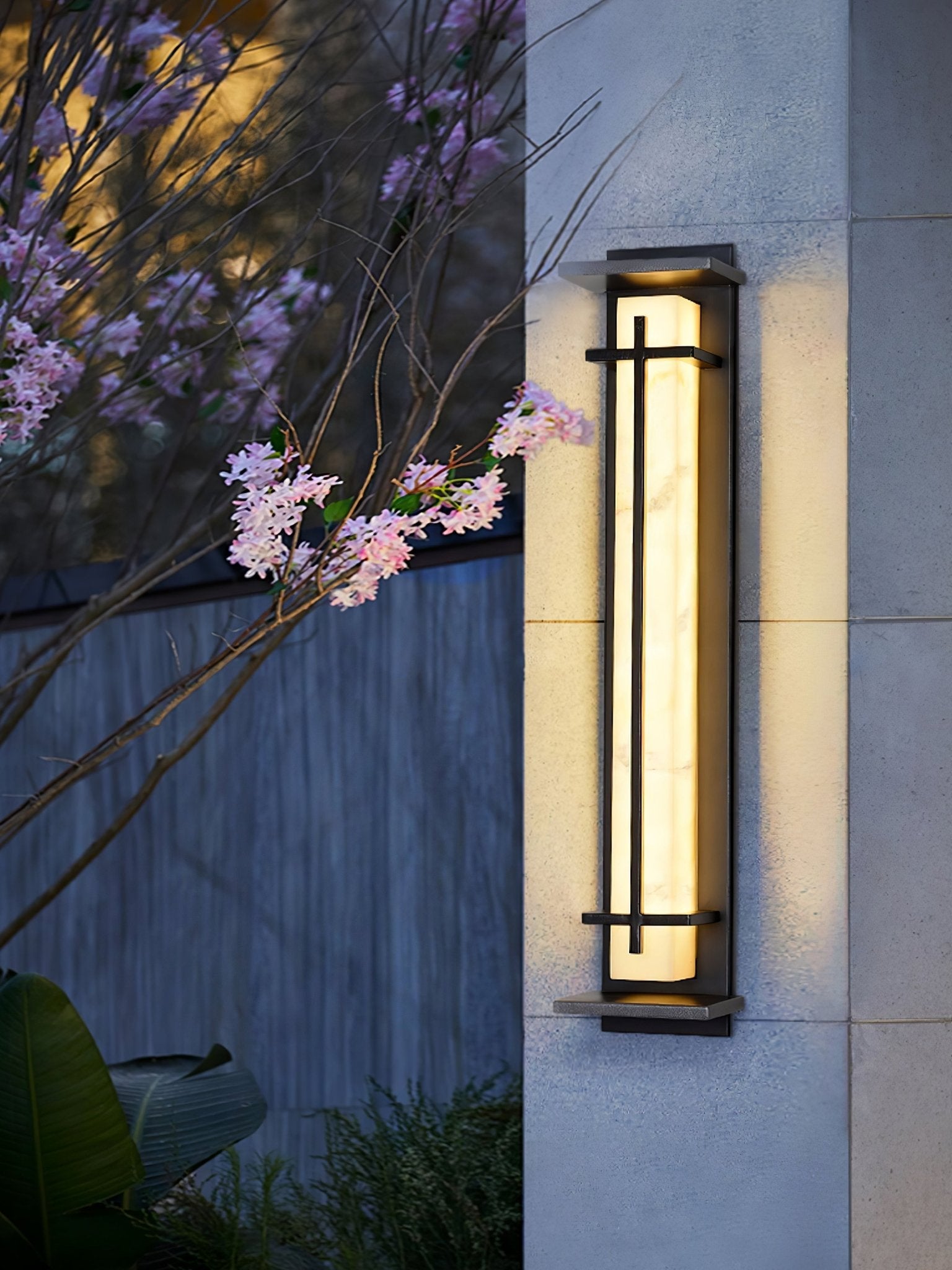 Square Outdoor Wall Light | Stainless Steel | Set of 2