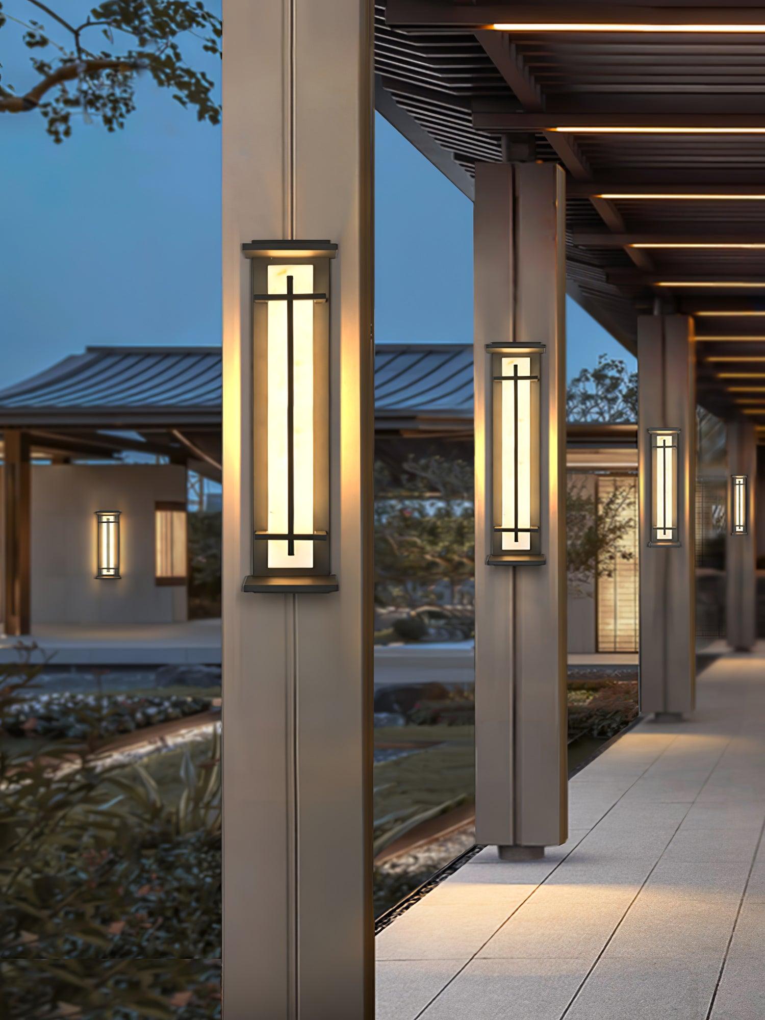 Square Outdoor Wall Light | Stainless Steel | Set of 2