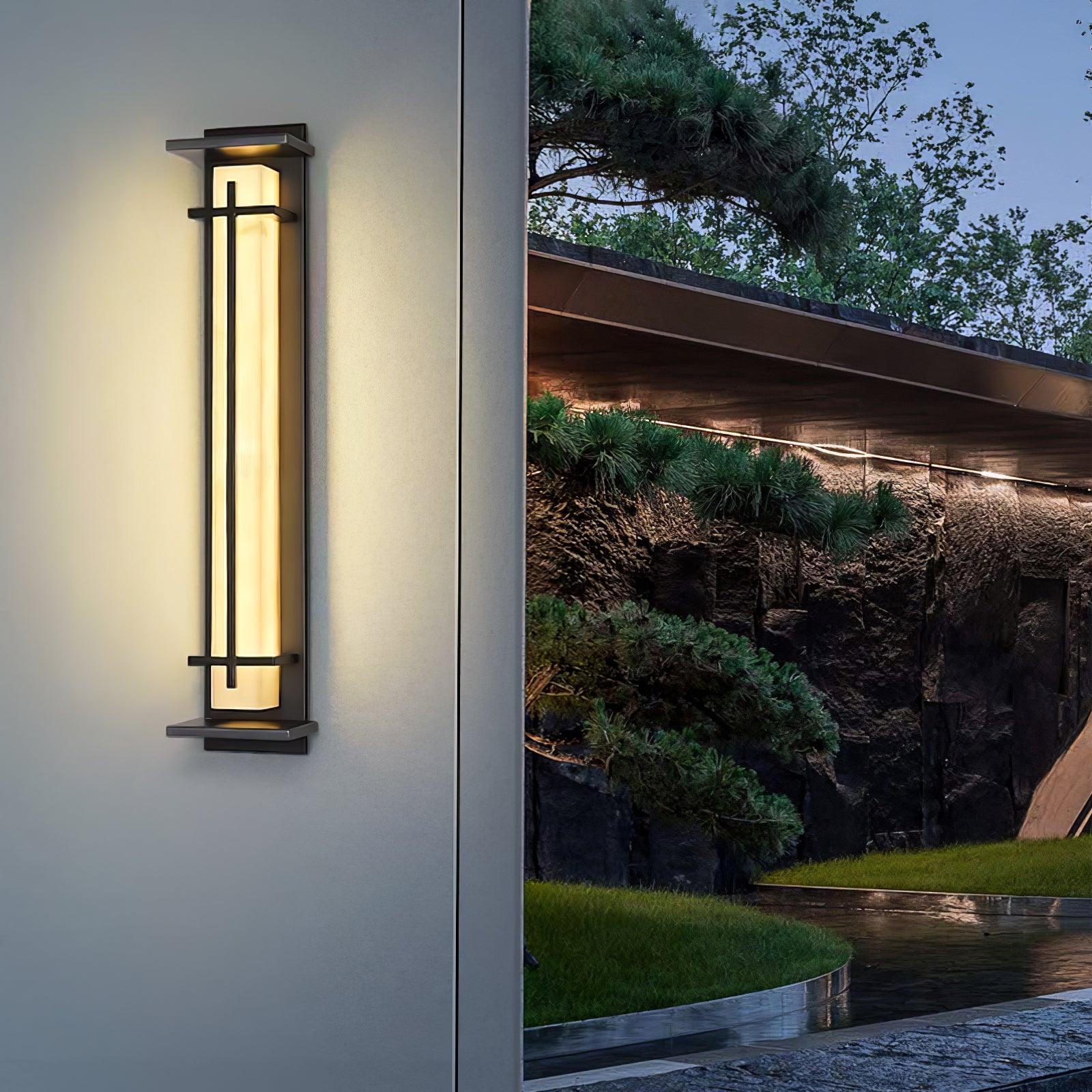 Square Outdoor Wall Light | Stainless Steel | Set of 2