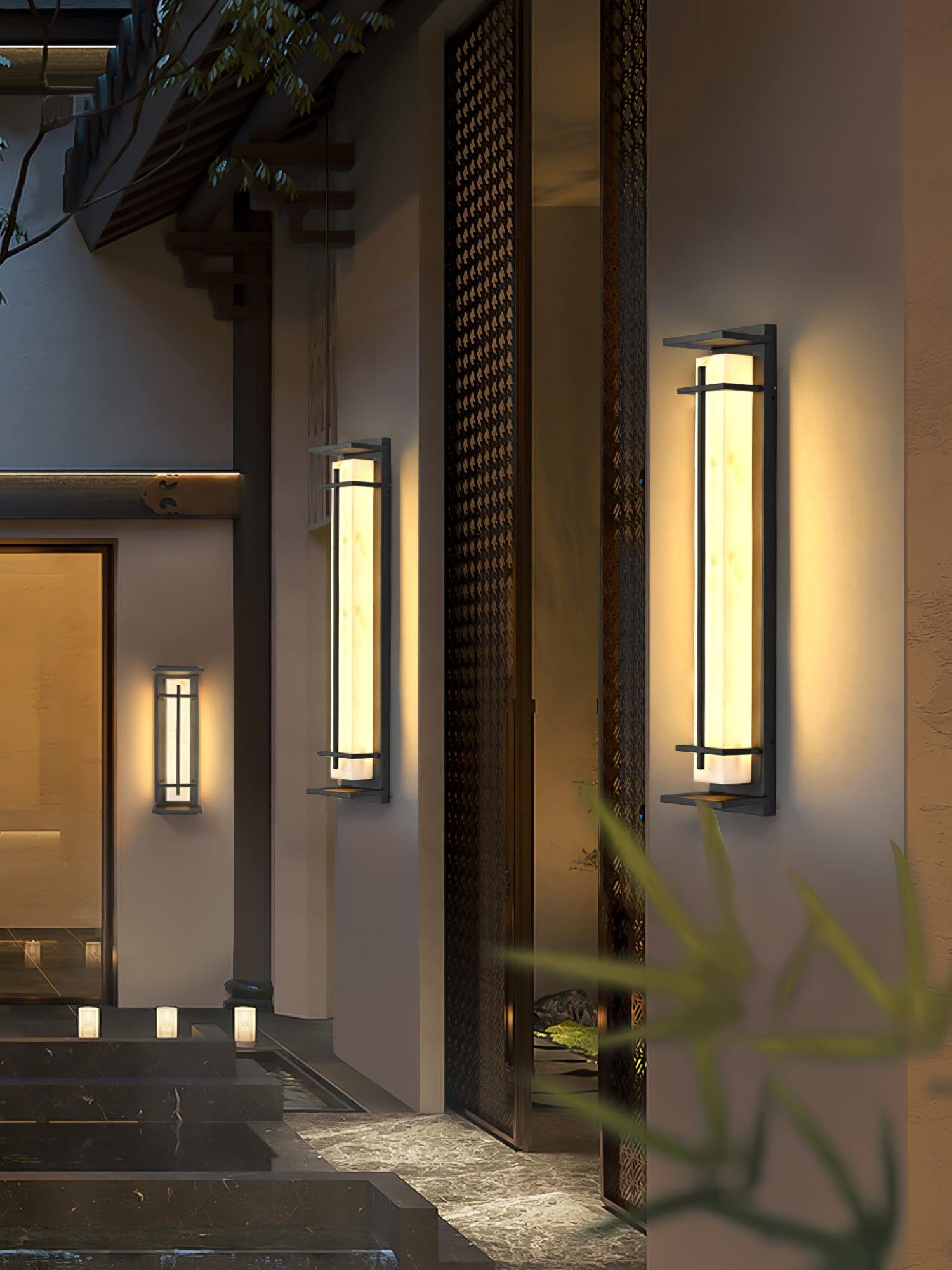 Square Outdoor Wall Light | Stainless Steel | Set of 2