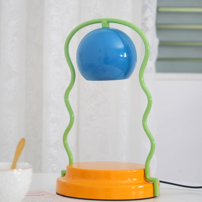 Squiggle Table Lamp | Metal Base | Blue or Yellow