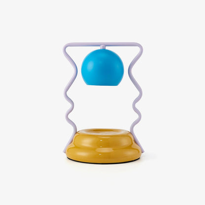 Squiggle Table Lamp | Metal Base | Blue or Yellow