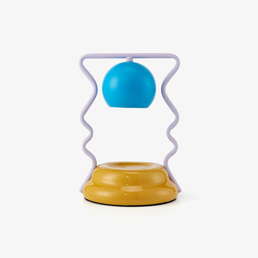 Squiggle Table Lamp | Metal Base | Blue or Yellow