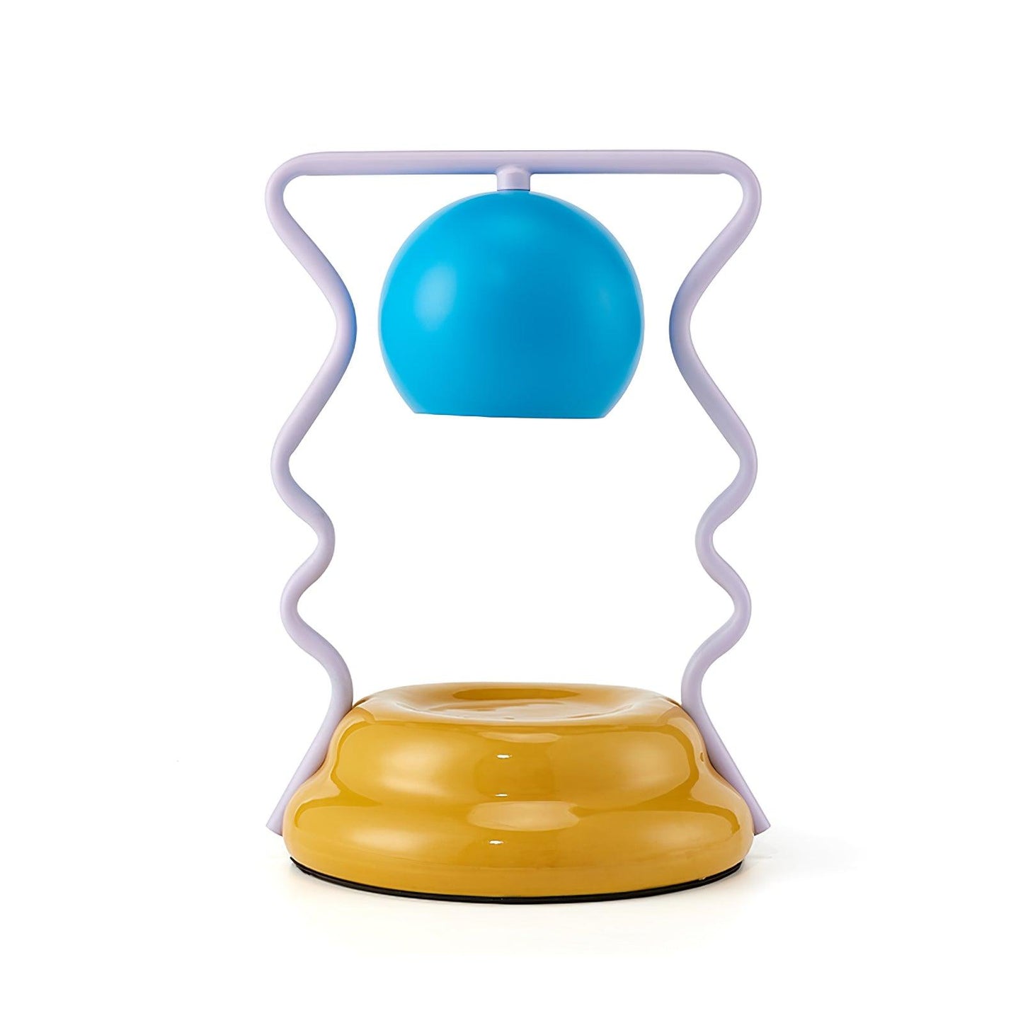 Squiggle Table Lamp | Metal Base | Blue or Yellow