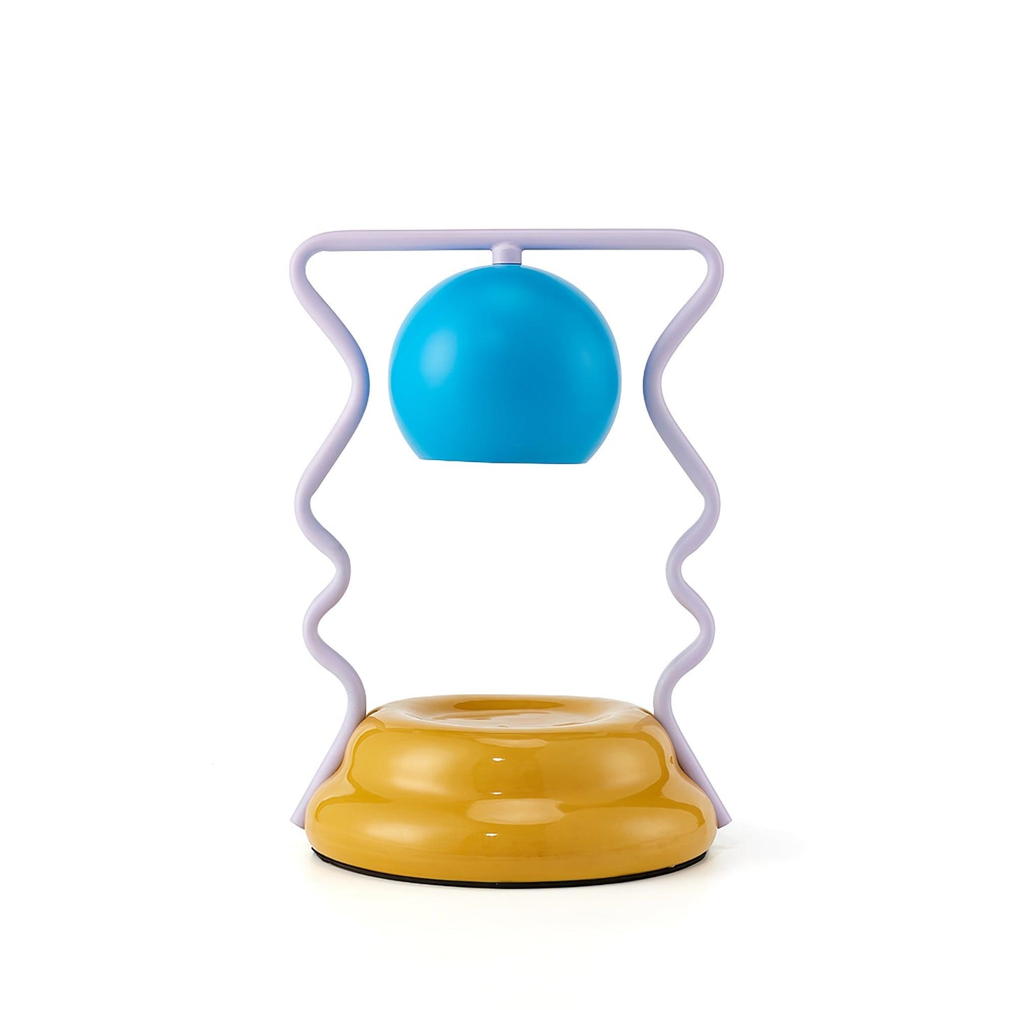 Squiggle Table Lamp | Metal Base | Blue or Yellow