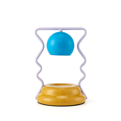 Squiggle Table Lamp | Metal Base | Blue or Yellow