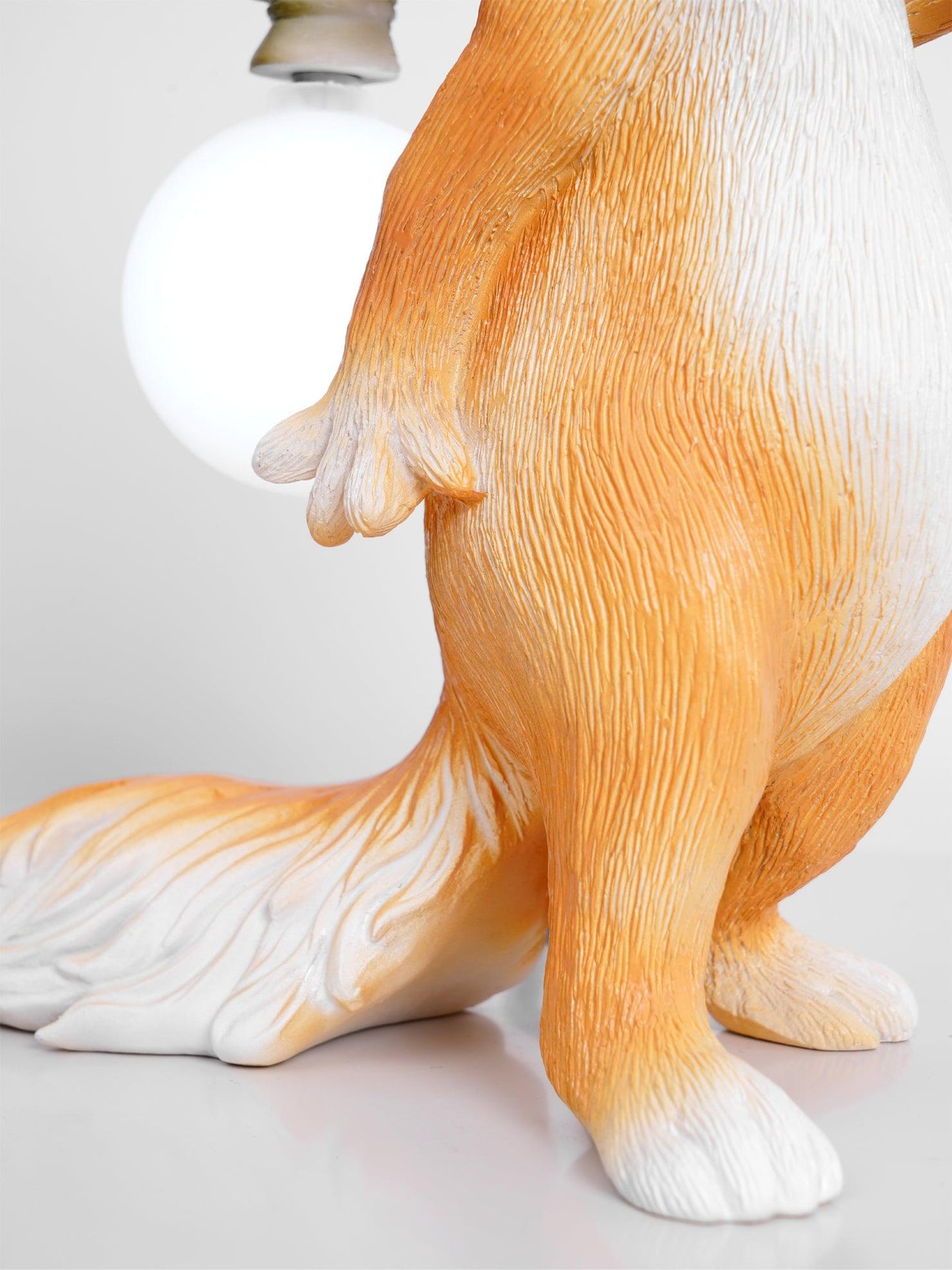 Squirrel Table Lamp | High-Quality Resin | Yellow Finish