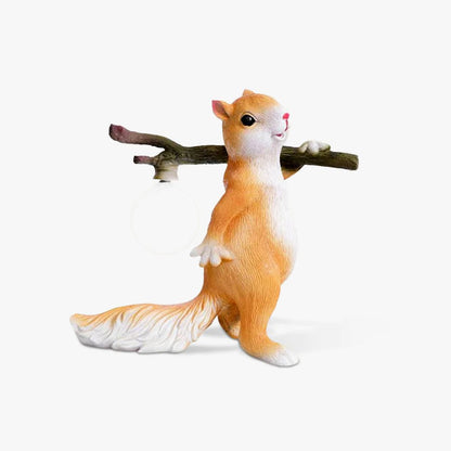 Squirrel Table Lamp | High-Quality Resin | Yellow Finish