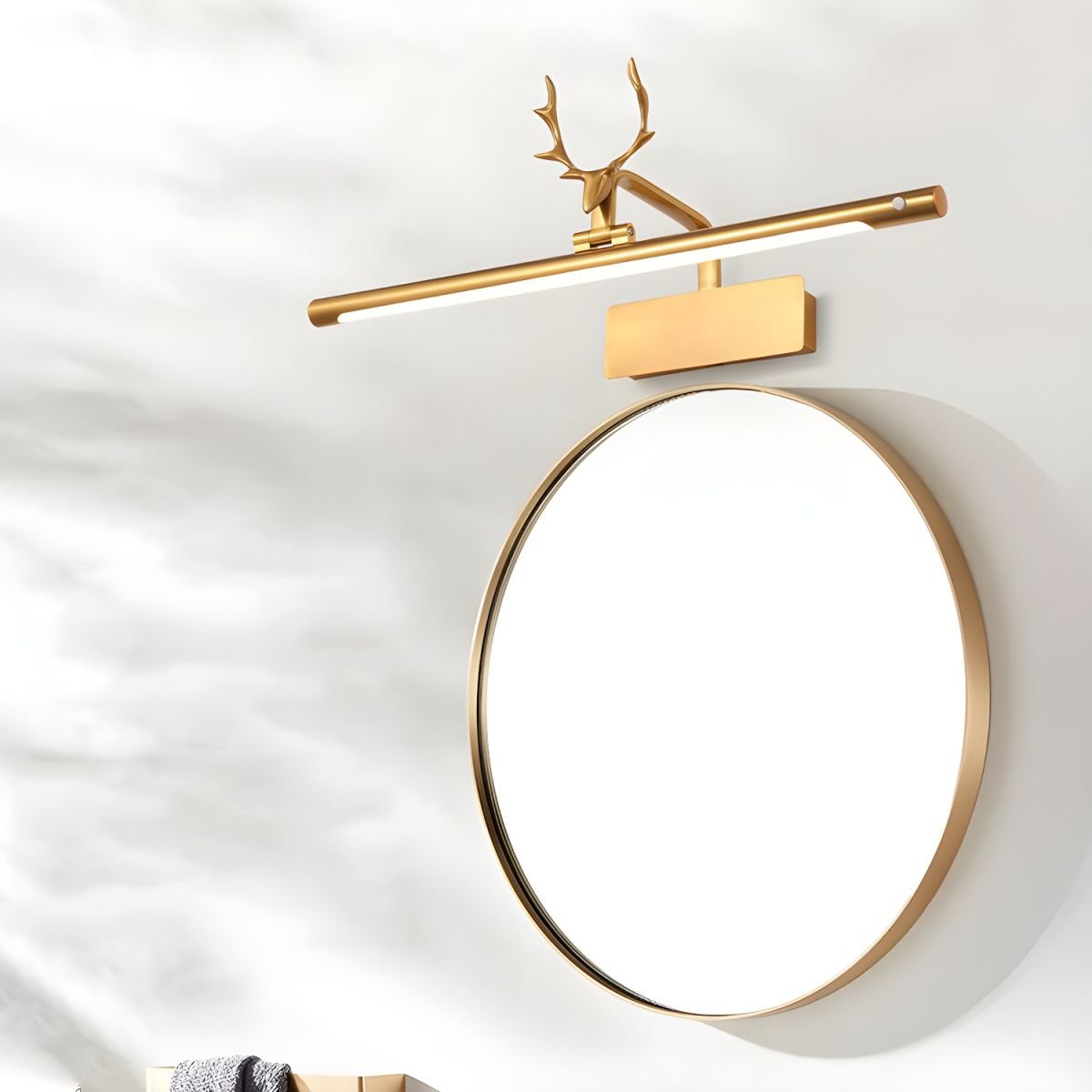 Stag Horn Wall Light | Metal & Acrylic | Multi-Color Light Options