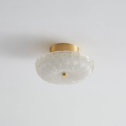 Starlit Ceiling Light | Crystal Glass & Brass | 20cm Diameter