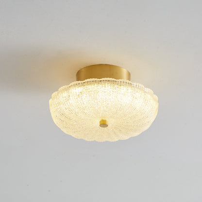Starlit Ceiling Light | Crystal Glass & Brass | 20cm Diameter