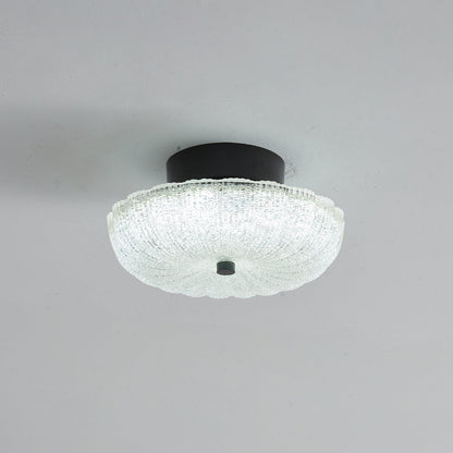 Starlit Ceiling Light | Crystal Glass & Brass | 20cm Diameter