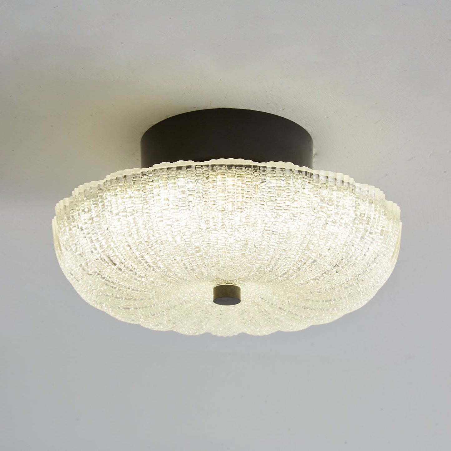Starlit Ceiling Light | Crystal Glass & Brass | 20cm Diameter