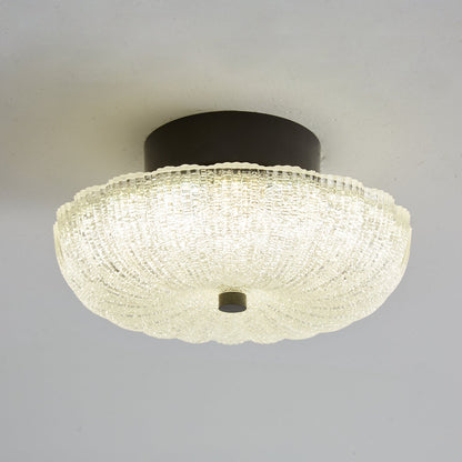 Starlit Ceiling Light | Crystal Glass & Brass | 20cm Diameter