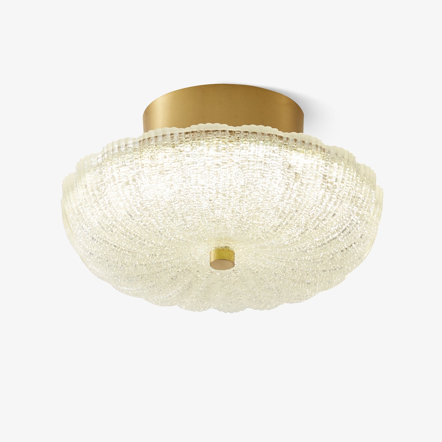 Starlit Ceiling Light | Crystal Glass & Brass | 20cm Diameter