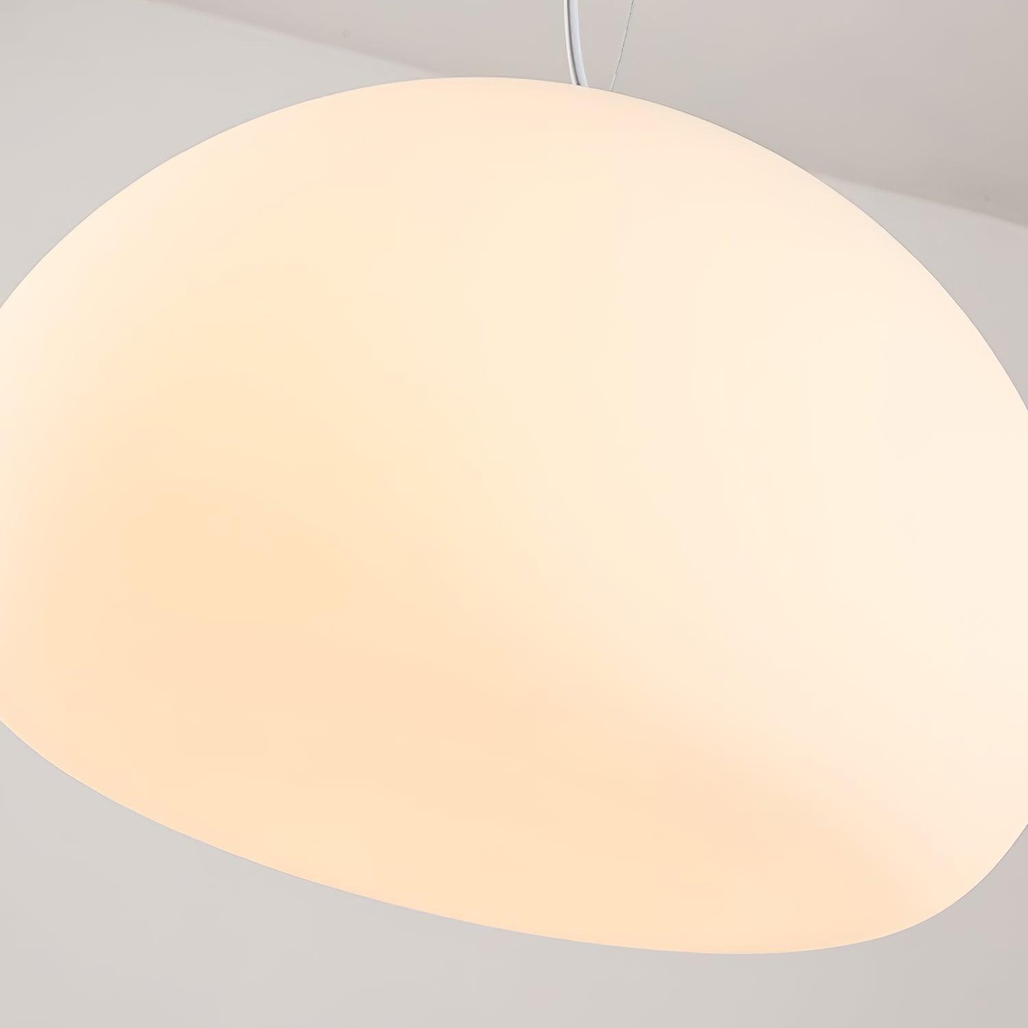 Fluid Pendant Light | Frosted Glass & Metal | White