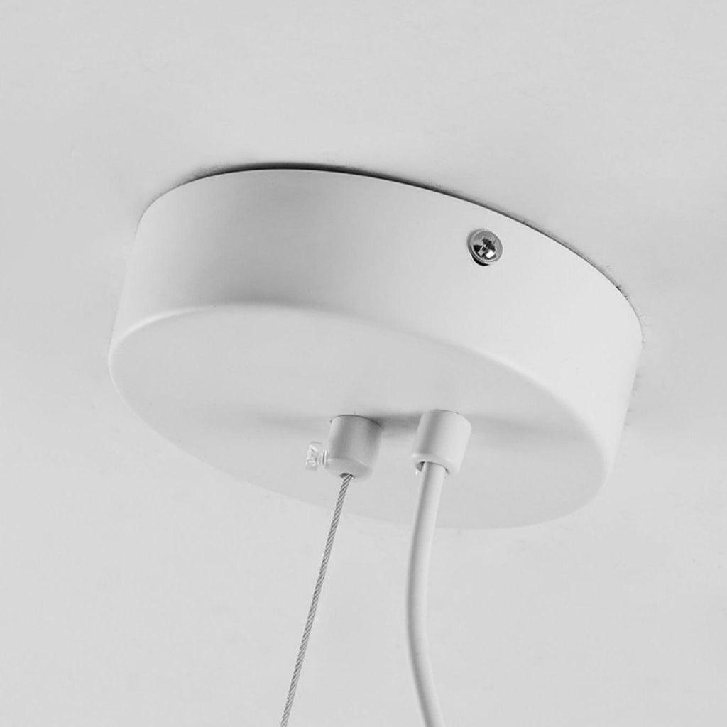 Fluid Pendant Light | Frosted Glass & Metal | White