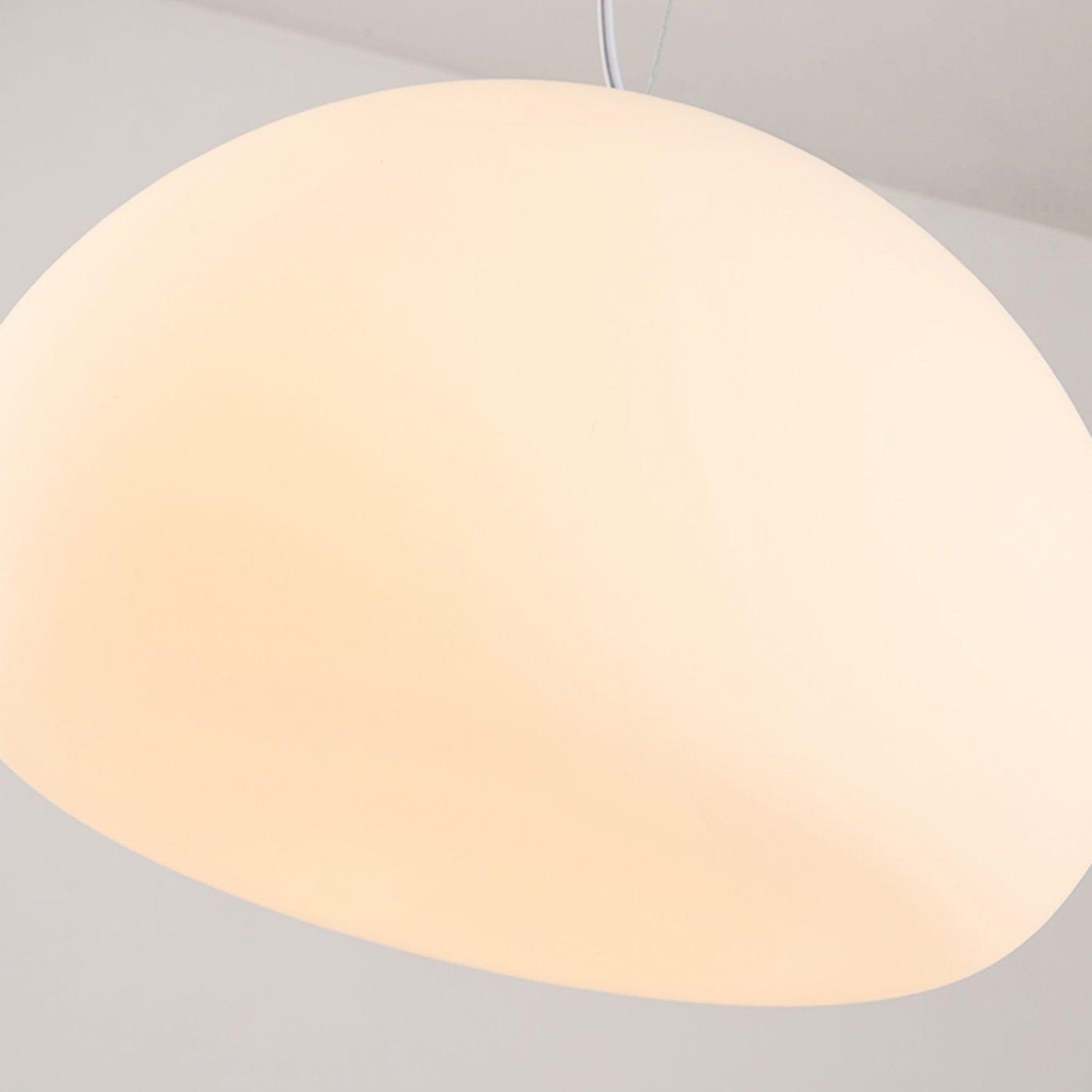 Fluid Pendant Light | Frosted Glass & Metal | White