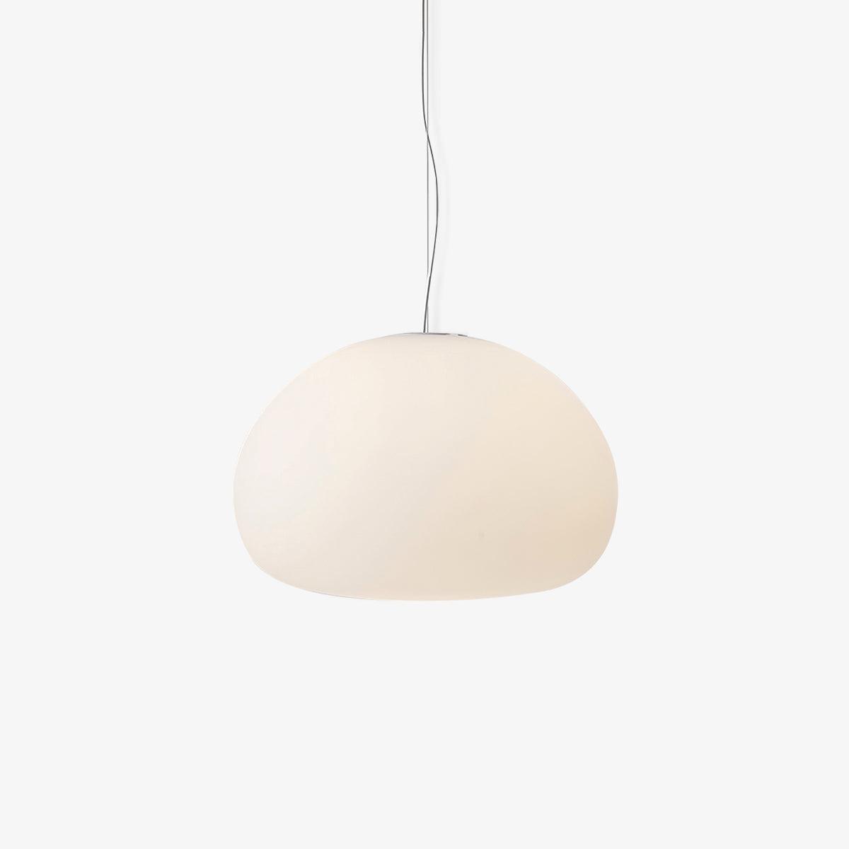 Fluid Pendant Light | Frosted Glass & Metal | White