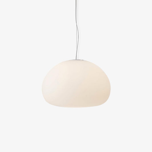 Fluid Pendant Light | Frosted Glass & Metal | White
