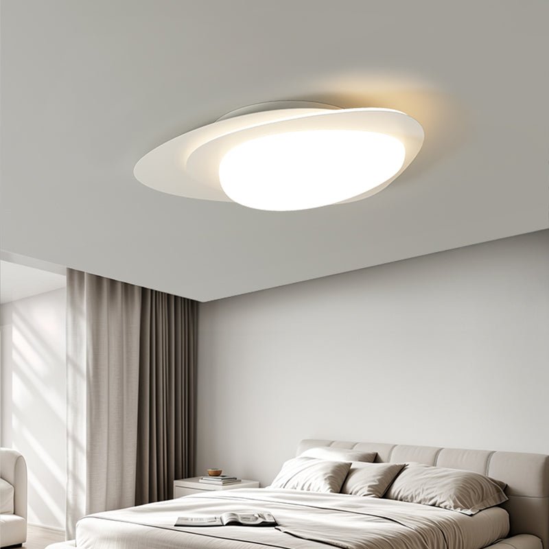 Stellar Orbit Ceiling Light | Walnut Hydrographic Finish | Integrated LED