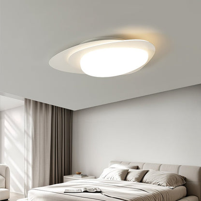 Stellar Orbit Ceiling Light | Walnut Hydrographic Finish | Integrated LED