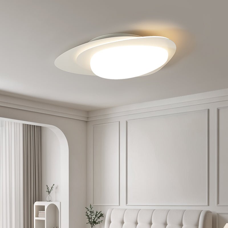 Stellar Orbit Ceiling Light | Walnut Hydrographic Finish | Integrated LED