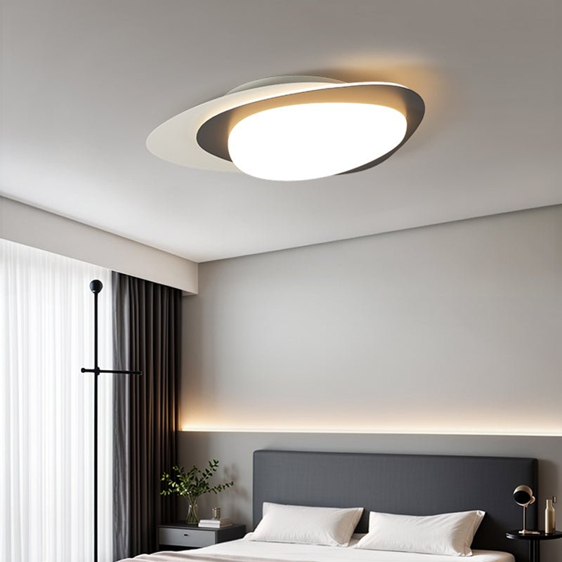 Stellar Orbit Ceiling Light | Walnut Hydrographic Finish | Integrated LED