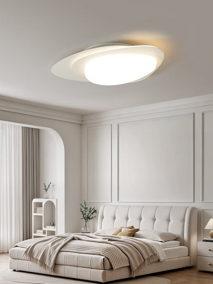 Stellar Orbit Ceiling Light | Walnut Hydrographic Finish | Integrated LED
