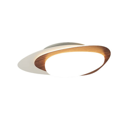 Stellar Orbit Ceiling Light | Walnut Hydrographic Finish | Integrated LED