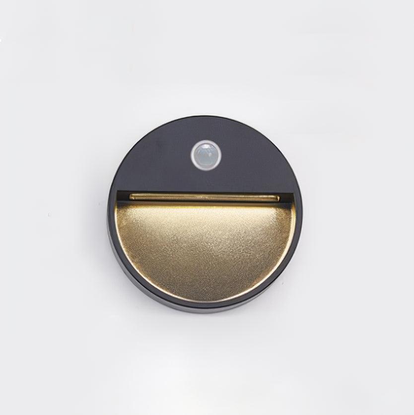 Circular Step Light | Black | Integrated LED | Set of 2