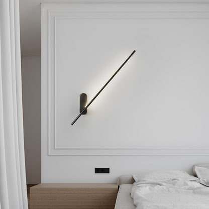 Stick Shaped Plug-In Sconce | Handcrafted Iron & Acrylic | Warm, Neutral, Cool Light Options