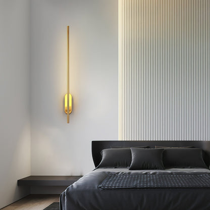 Stick Shaped Plug-In Sconce | Handcrafted Iron & Acrylic | Warm, Neutral, Cool Light Options