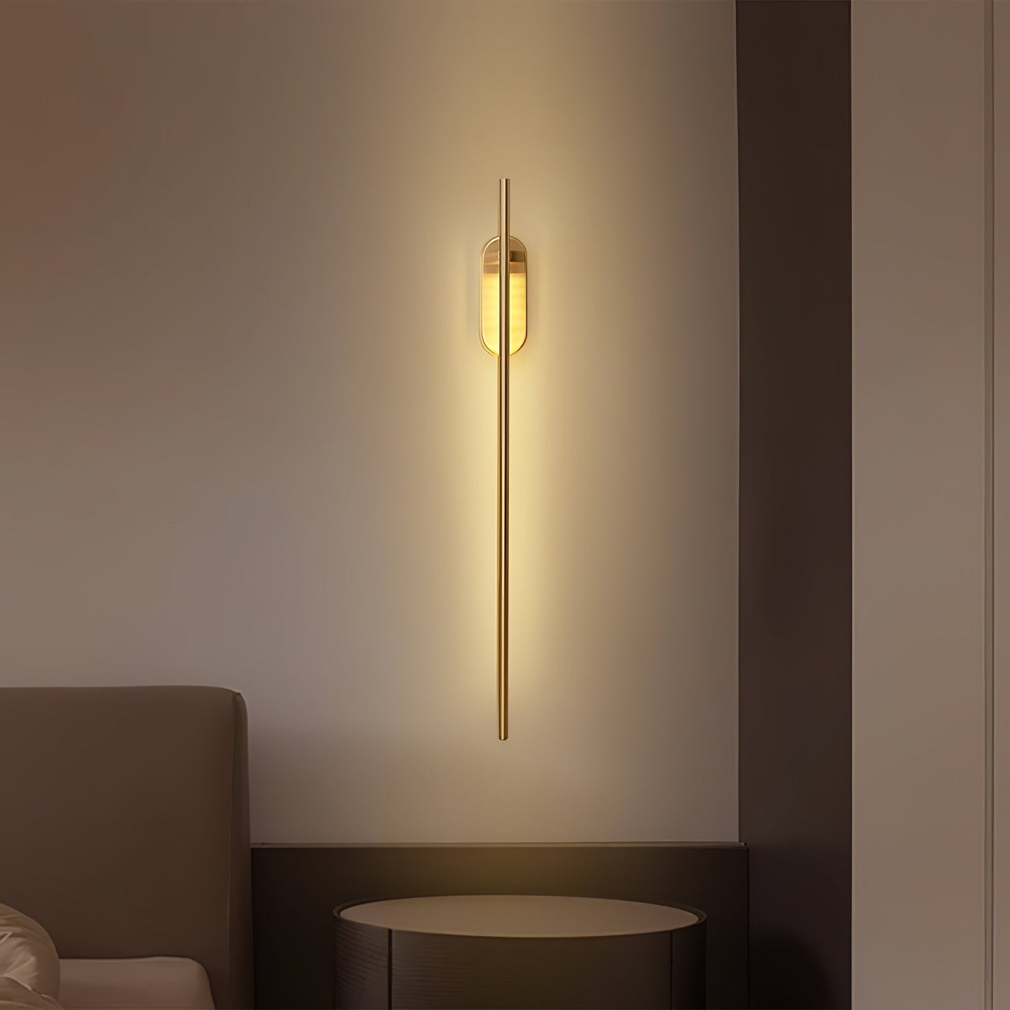 Stick Shaped Plug-In Sconce | Handcrafted Iron & Acrylic | Warm, Neutral, Cool Light Options