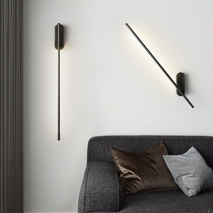Stick Shaped Plug-In Sconce | Handcrafted Iron & Acrylic | Warm, Neutral, Cool Light Options