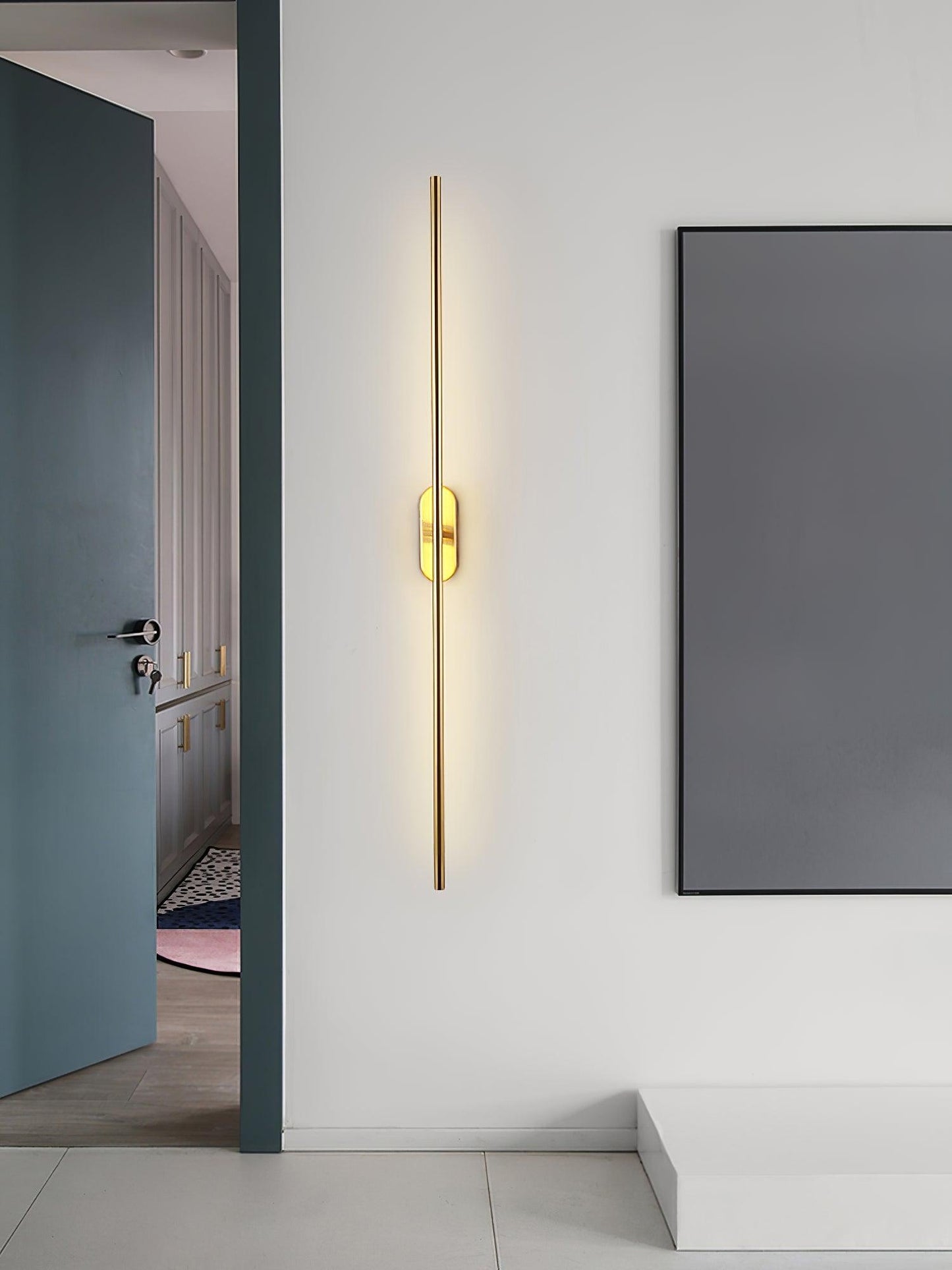 Stick Shaped Plug-In Sconce | Handcrafted Iron & Acrylic | Warm, Neutral, Cool Light Options